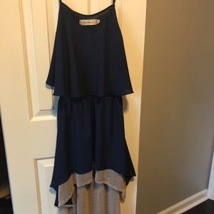 Blue High Low Dress